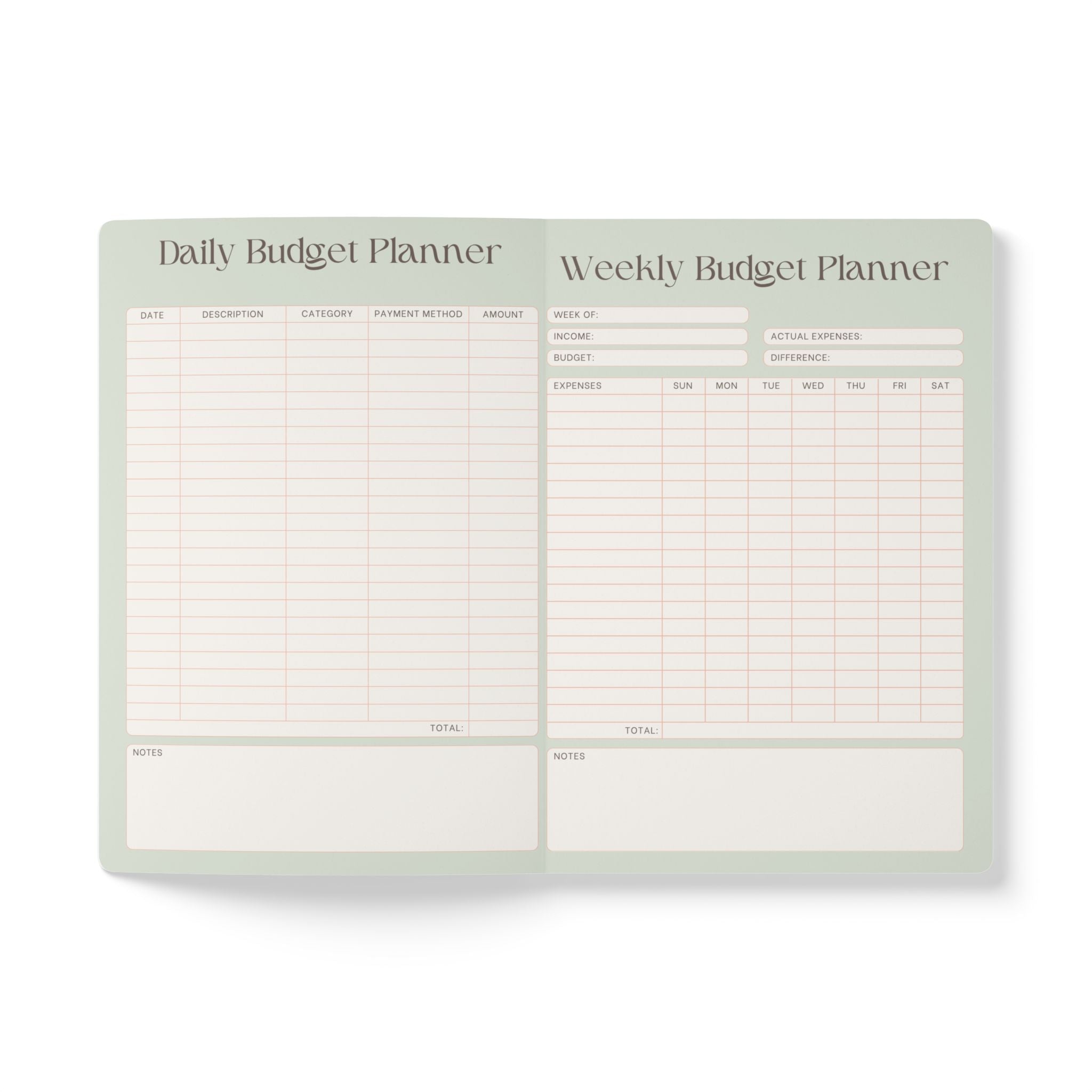 Financial Planner Softcover Journal — Budgeting & Savings Notebook