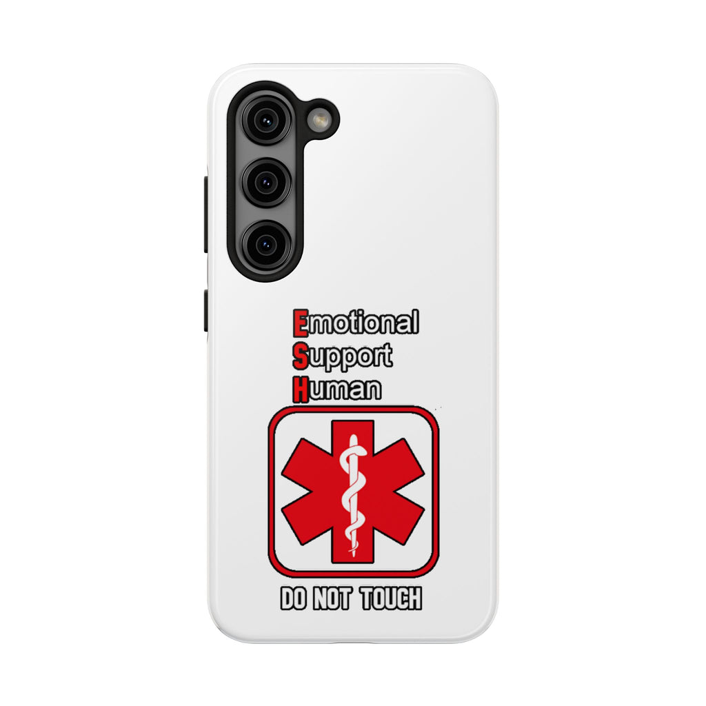 Emotional Support Human Phone Case — 'Do Not Touch' Medical Alert Tough Case