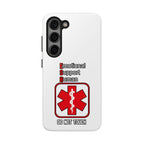 Emotional Support Human Phone Case — 'Do Not Touch' Medical Alert Tough Case