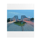 Twilight Bridge Rolled Poster — Long-Exposure Cityscape Wall Art