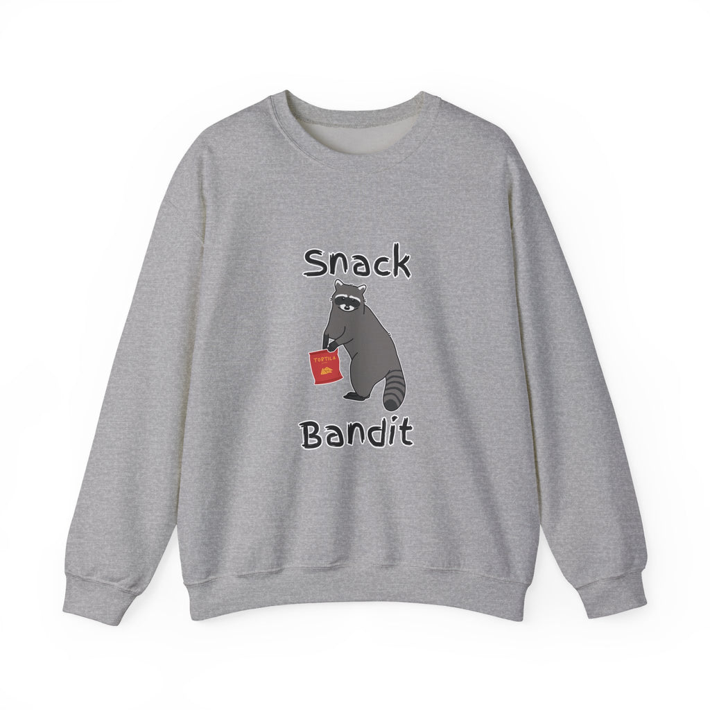 Snack Bandit Sweatshirt — Cute Raccoon Graphic Crewneck