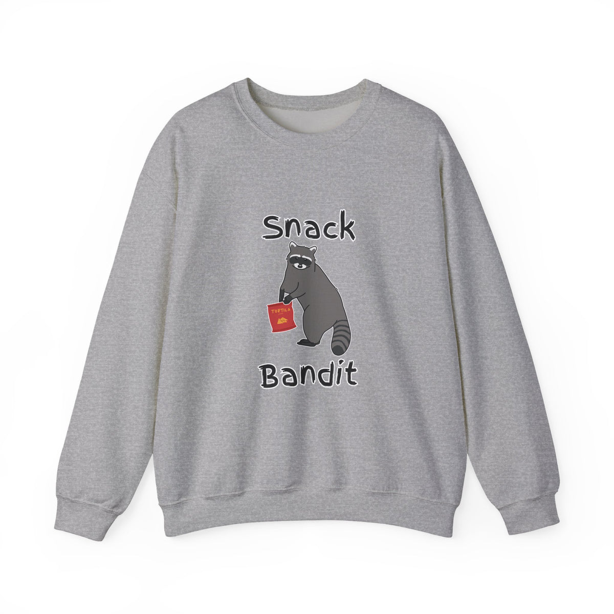 Snack Bandit Sweatshirt — Cute Raccoon Graphic Crewneck