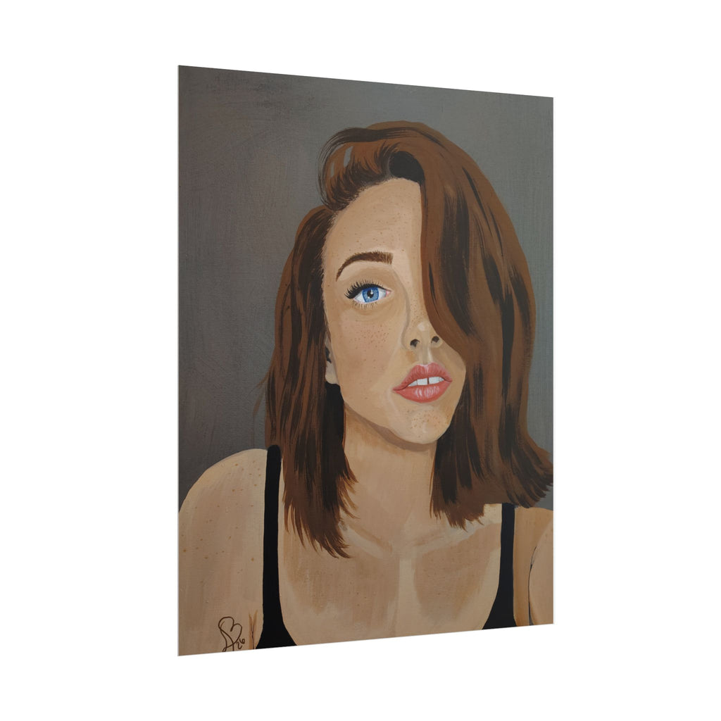 Rolled Poster — Portrait "Freckled Girl" Art Print