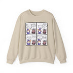 Comic D&D Sweatshirt — Cute Panel Cartoon Crewneck