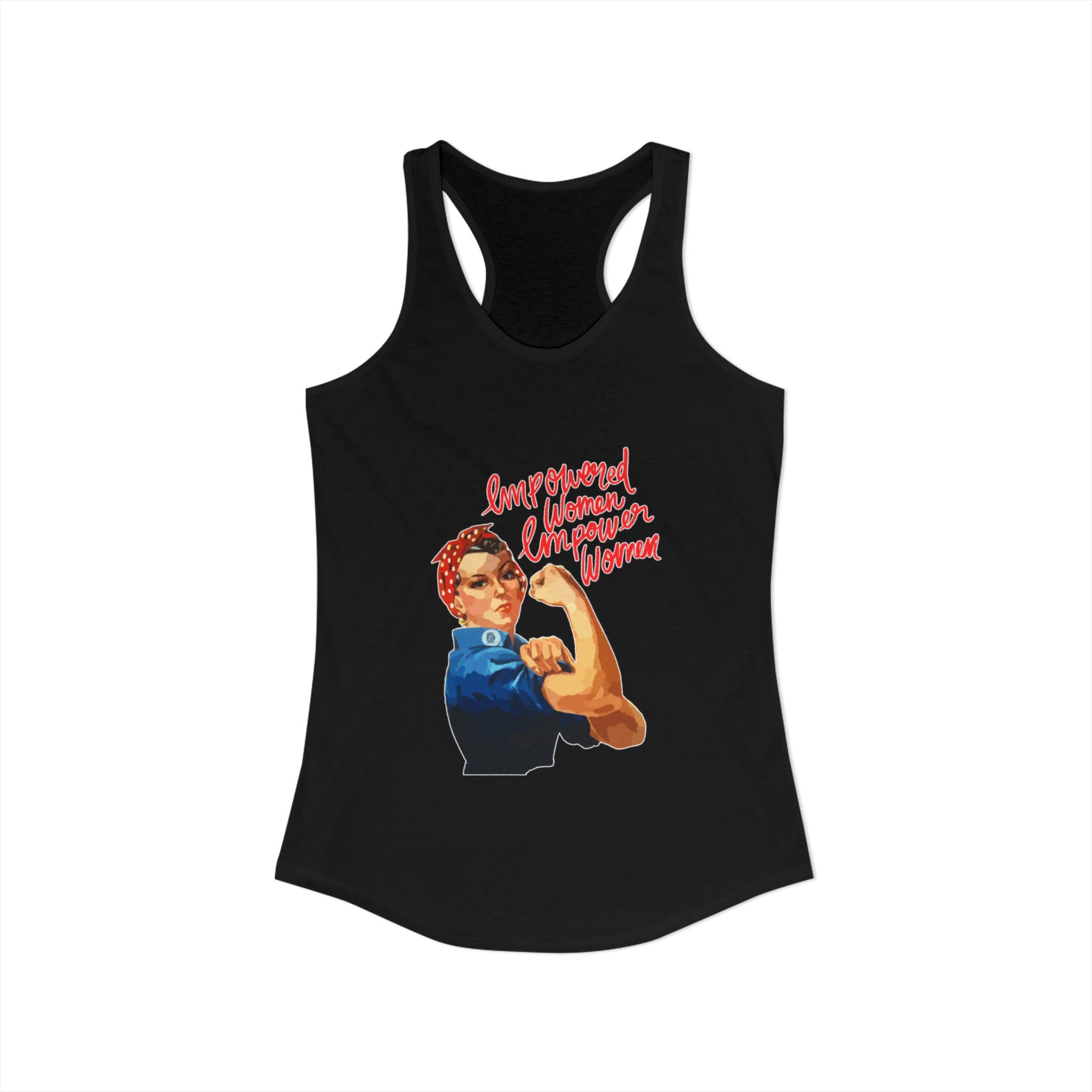 Personalize it! Women's Empowered Women Ideal Racerback Tank