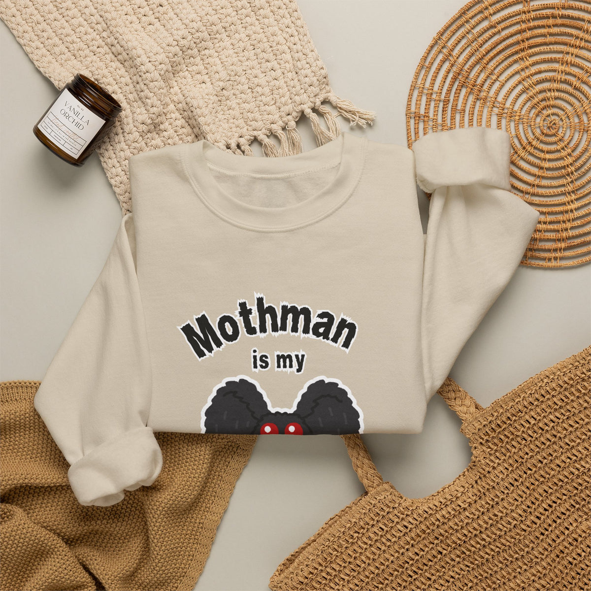 Mothman Is My Boyfriend Sweatshirt