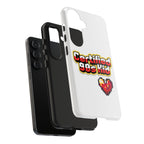 Certified 90s Kid Tough Phone Case — Retro Pixel Art Heart Protective Cover