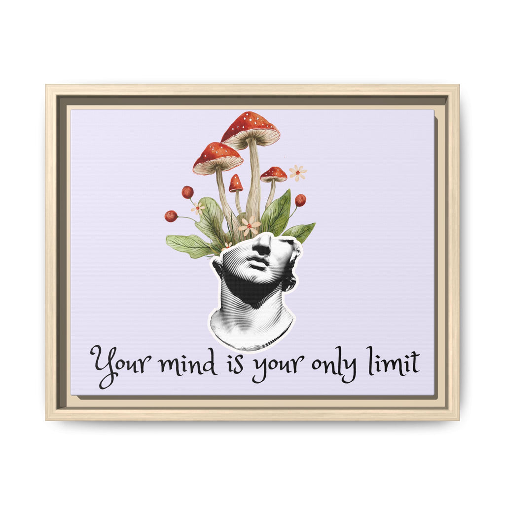 Personalize it! "Your Mind is Your Only Limit" Framed Canvas Wall Art