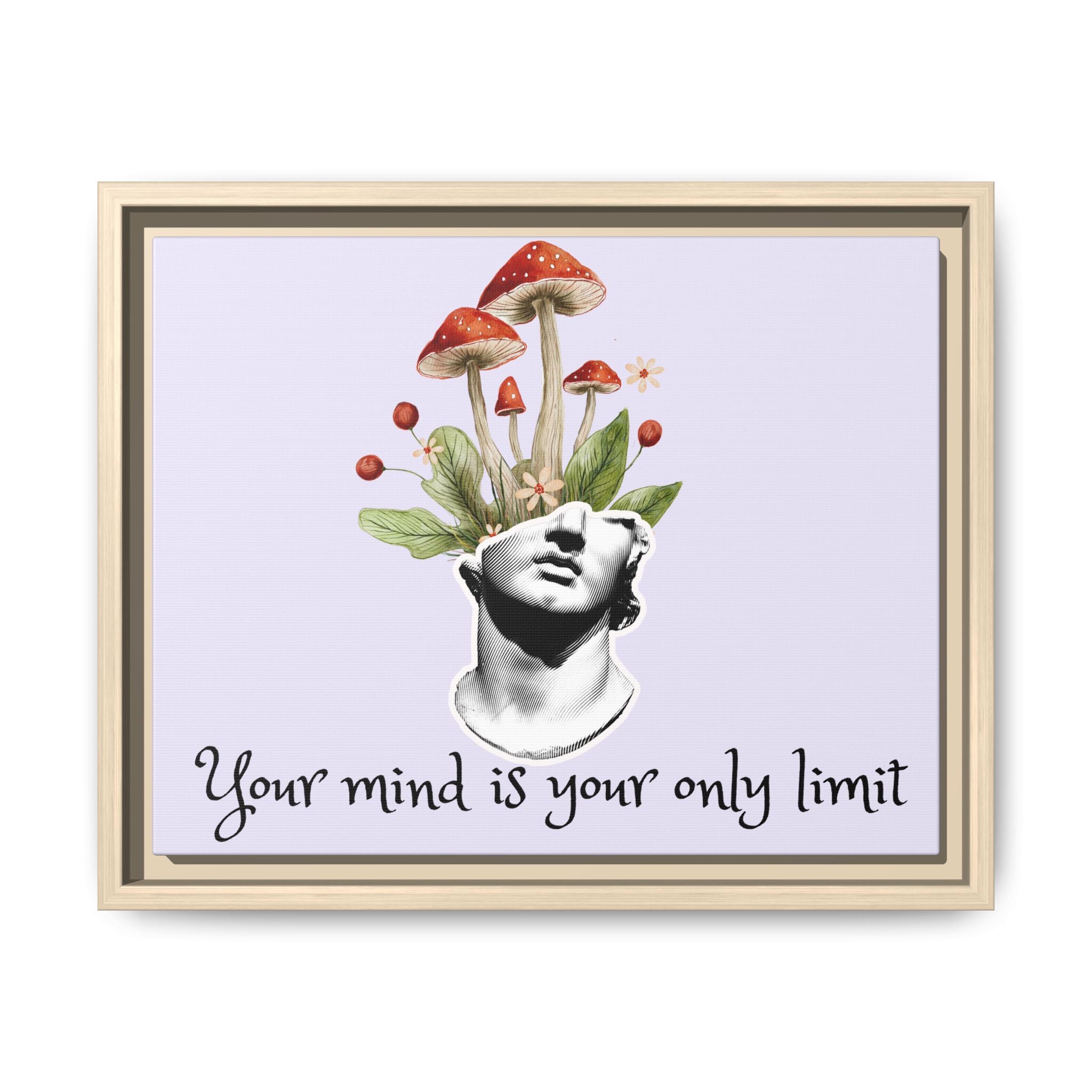 Personalize it! "Your Mind is Your Only Limit" Framed Canvas Wall Art