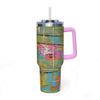 40oz Vacuum Tumbler — 1980's Puke