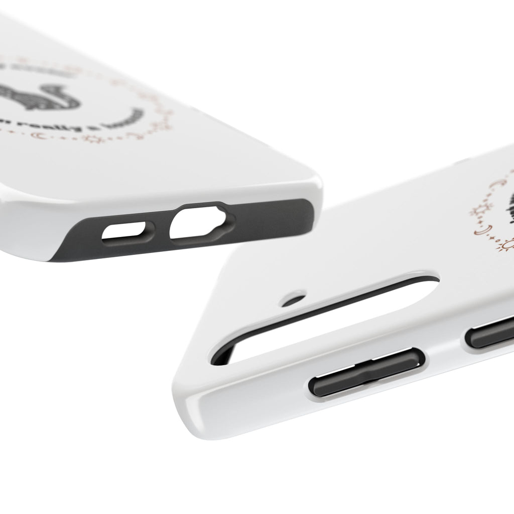Tough Phone Case — “This Is Just My Avatar, I’m Really a Housecat” Cute Celestial Cat Protective Cover