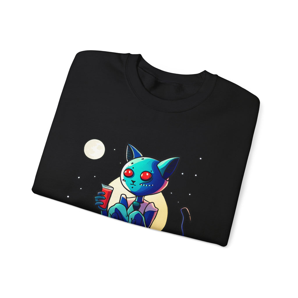 Alien Cat Crewneck Sweatshirt