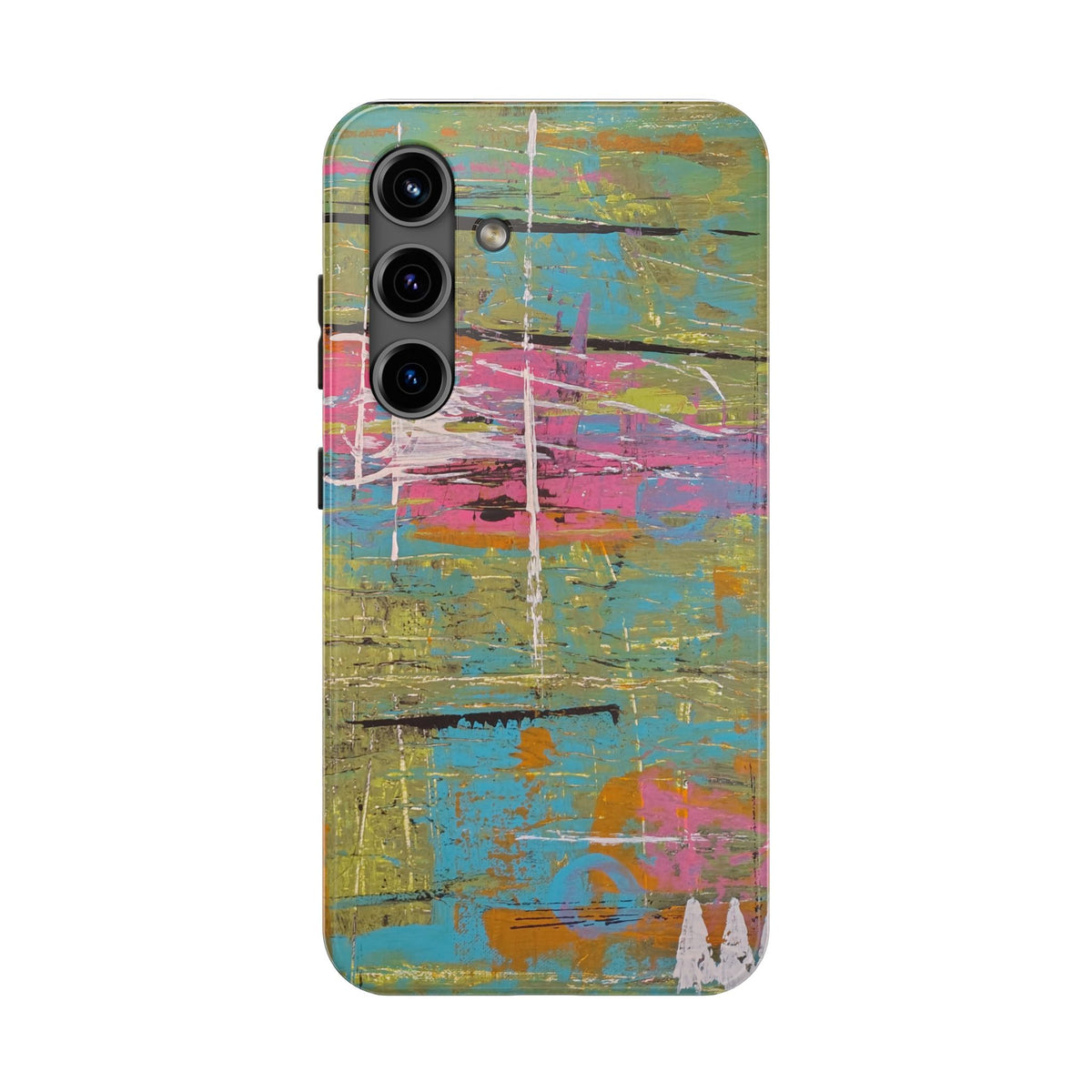 1980s Puke Tough Phone Case — Distressed Pastel Art Protective Cover