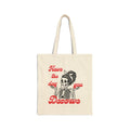 Tote Bag — 'Have the Day You Deserve' Retro Skeleton Canvas Tote