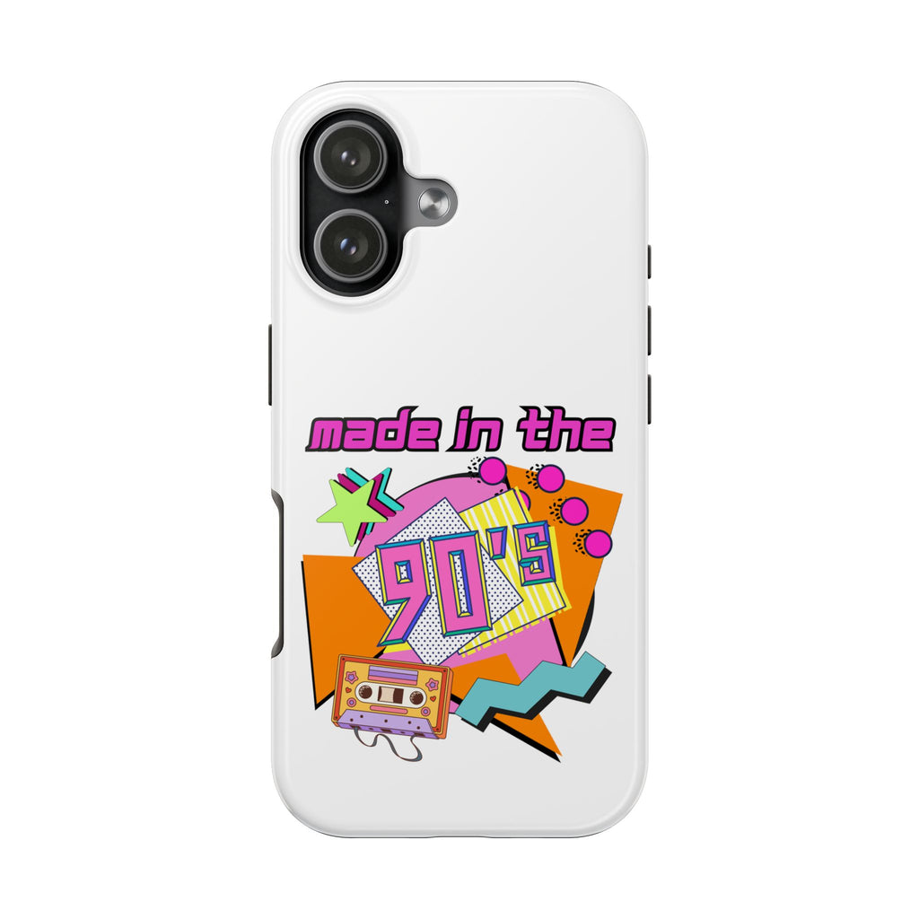 90s Retro Tough Phone Case — "Made in the 90's" Cassette Graphic