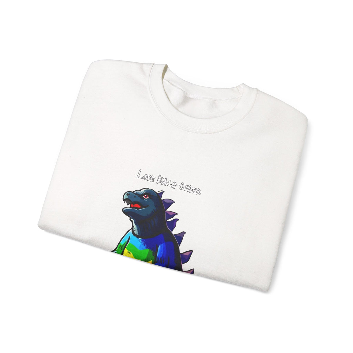 Godzilla Love Rainbow Crewneck Sweatshirt
