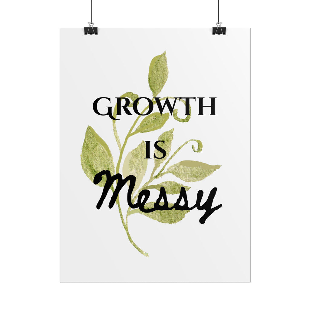 "Growth Is Messy" Botanical Wall Art Print