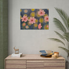 Backlit Flowers Poster — Rolled Wall Art with Bokeh Lights