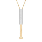 Personalize it! Hidden Message Sliding Blank Bar Necklace (Engraving)