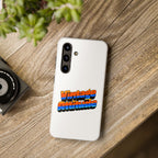 Phone Case — "Vintage Attitude" Retro 70s Striped Tough Protective Case