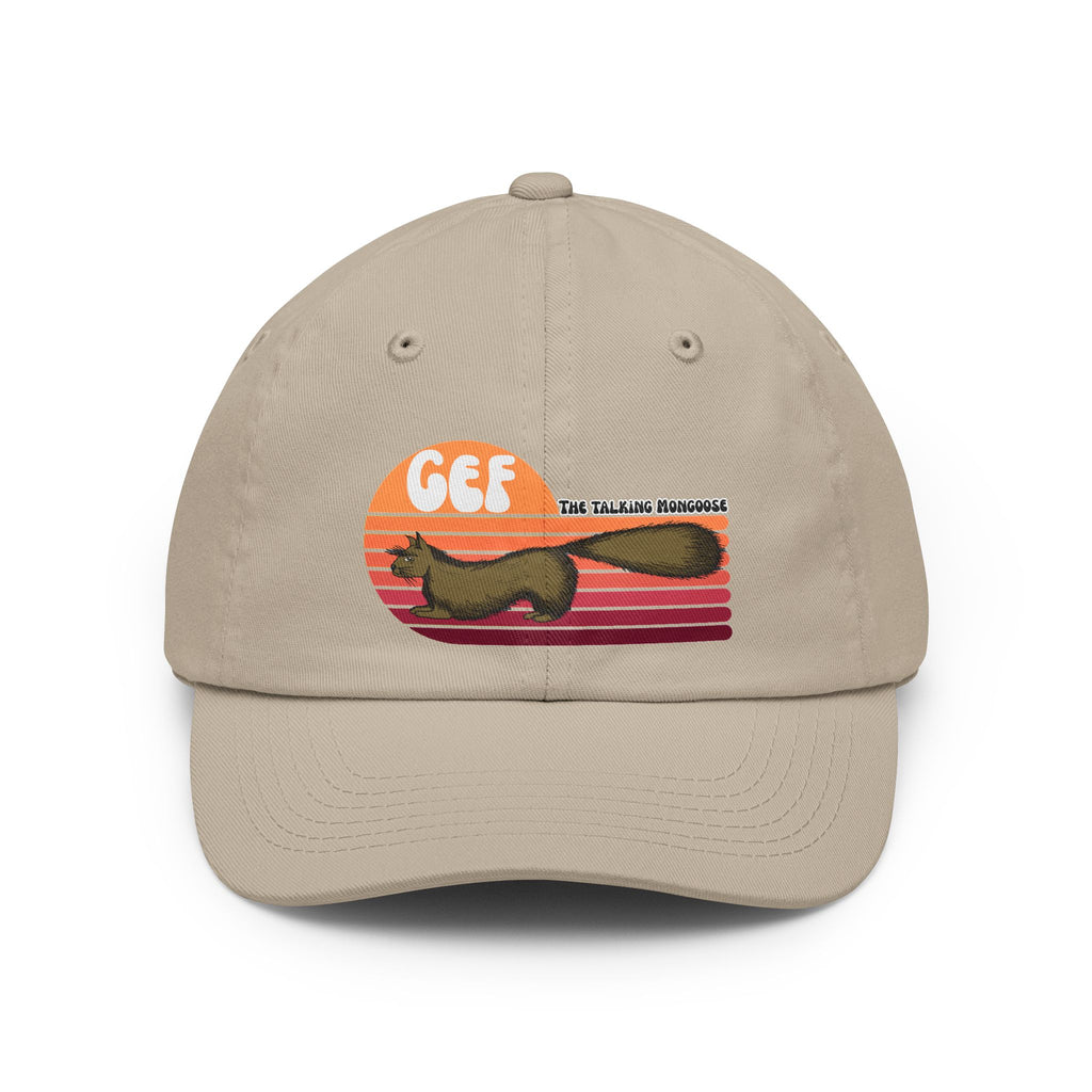 Retro Dad Hat — "GEF" The Talking Mongoose Vintage Sunset Cap