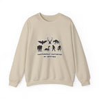 Crewneck Sweatshirt — "Emotionally Supported by Cryptids" Graphic
