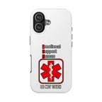 Emotional Support Human Phone Case — 'Do Not Touch' Medical Alert Tough Case