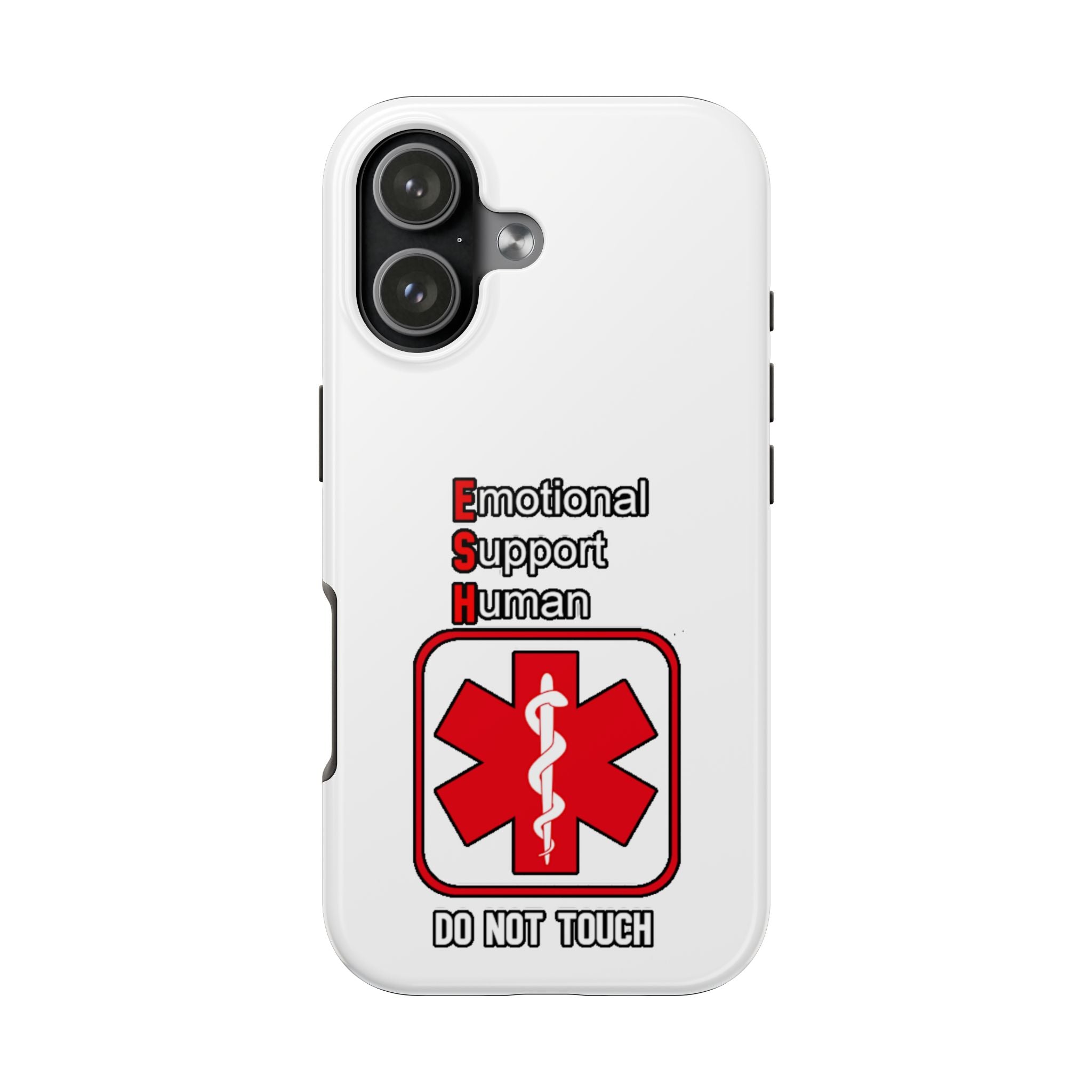 Emotional Support Human Phone Case — 'Do Not Touch' Medical Alert Tough Case