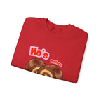 Crewneck Sweatshirt — "Ho's Before Bros" Food Pun Graphic