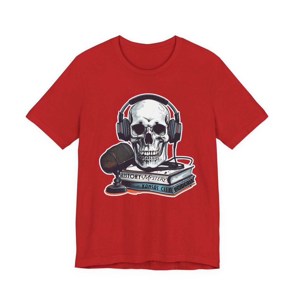 Unisex History & Mystery in Kansas City Podcast Jersey Short Sleeve Tee