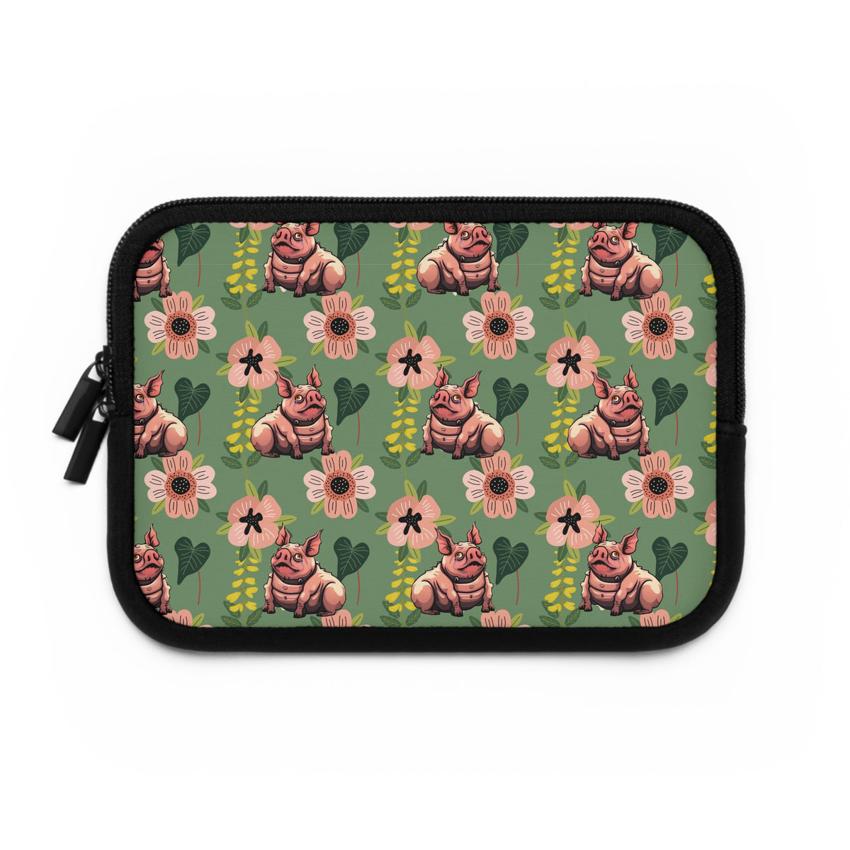Laptop Sleeve — Green Garden & Squonk Pattern