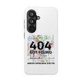 'Whoever's Controlling me...Do Better' 404 Not Found Tech Phone Case — Glitch Art Protective Cover