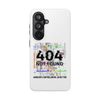 'Whoever's Controlling me...Do Better' 404 Not Found Tech Phone Case — Glitch Art Protective Cover