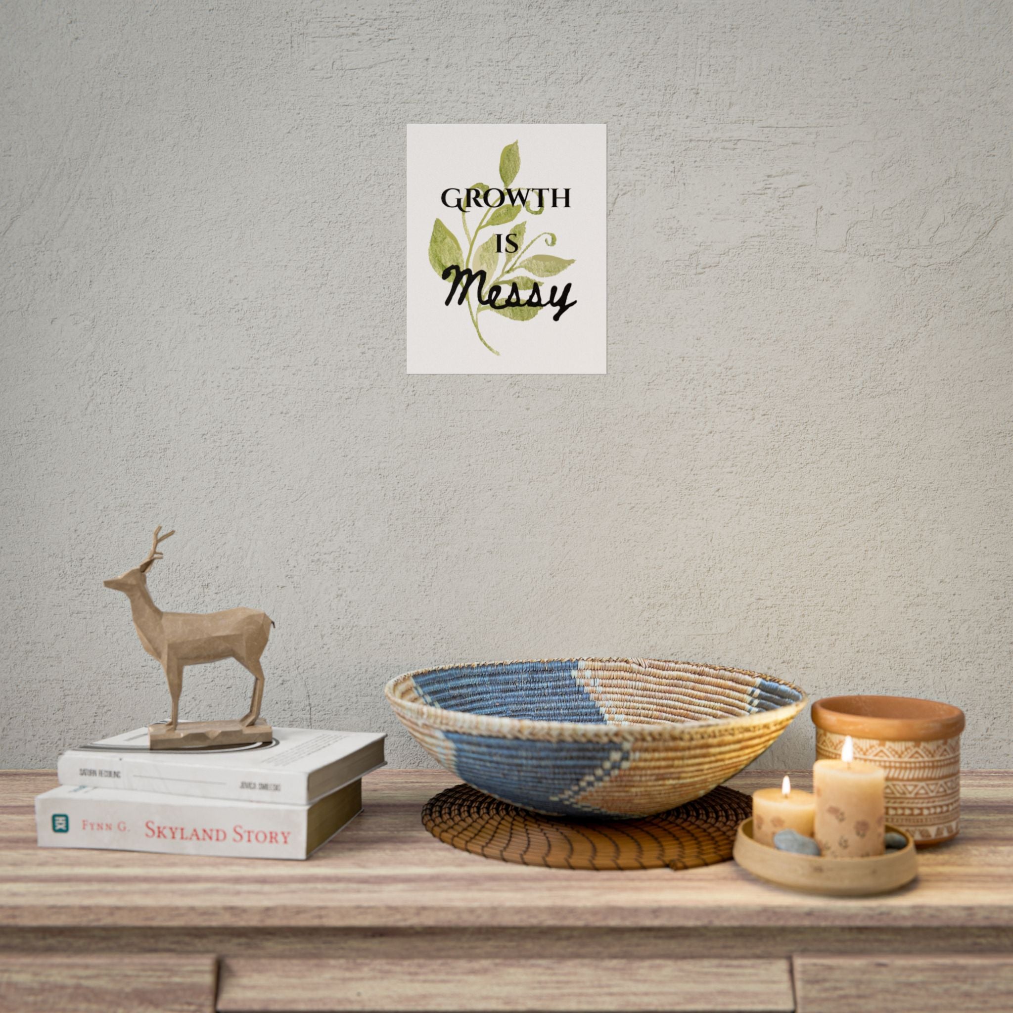 "Growth Is Messy" Botanical Wall Art Print