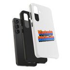 Phone Case — "Vintage Attitude" Retro 70s Striped Tough Protective Case