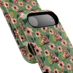Floral Squonk Pattern Impact Phone Case — Protective iPhone Cover with Pink Flowers
