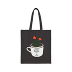 Tote Bag — 'I Like A Cactus' Cute Coffee Cup Cactus Canvas Tote