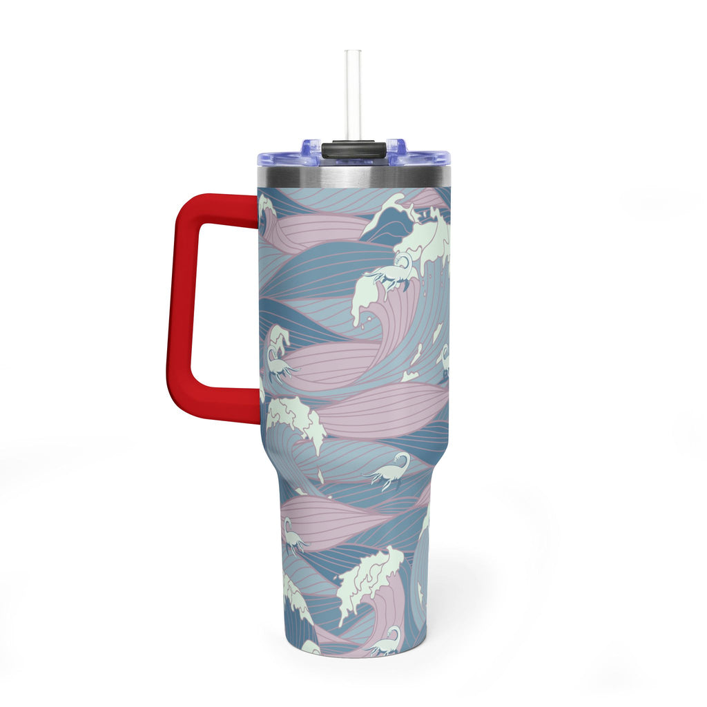 Nessie Waves 40oz Vacuum Tumbler — Insulated Travel Mug