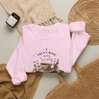 True Crime Book Club Sweatshirt — "True Crime & Tea" Vintage Stack Design