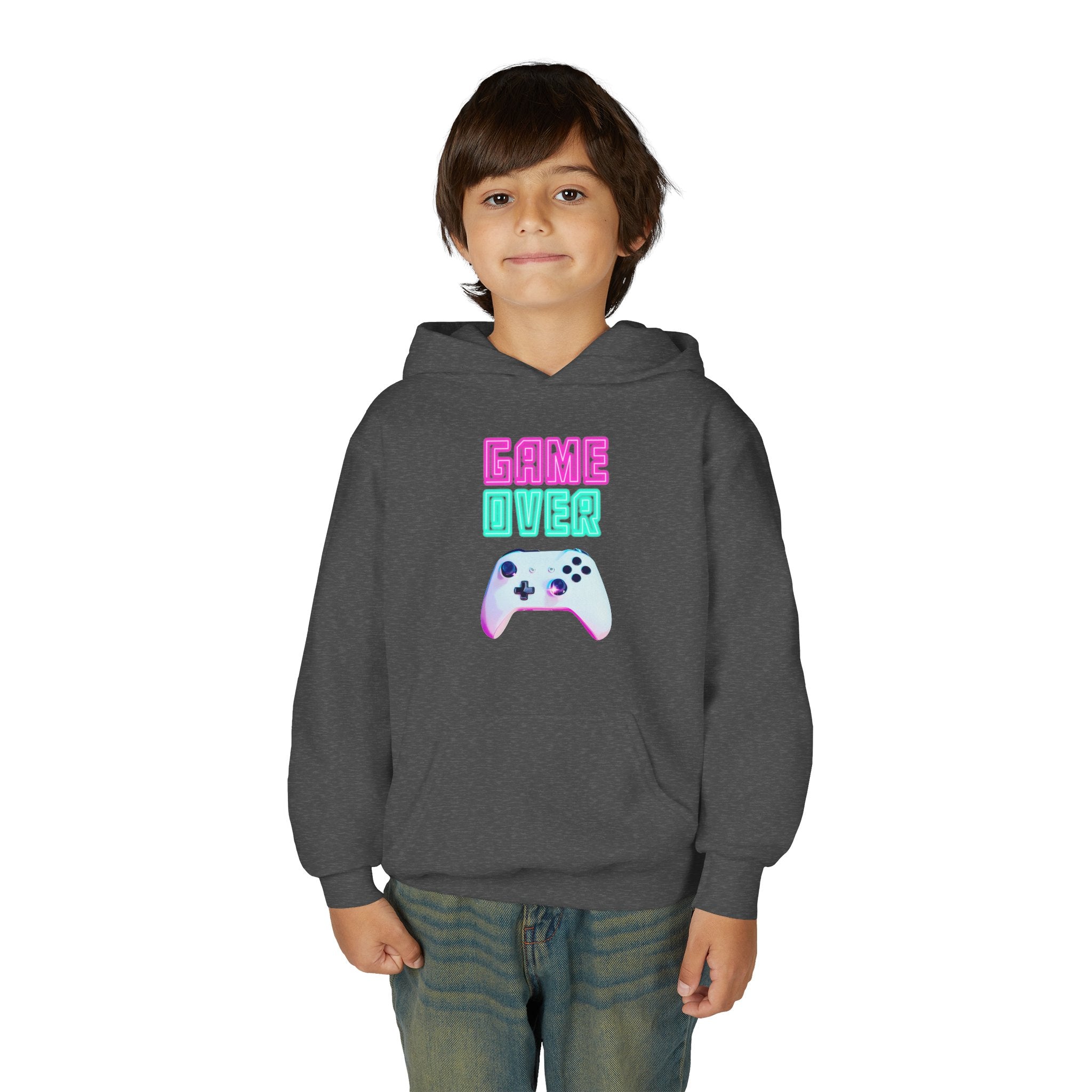 Youth  Game Over Heavy Blend Hooded Sweatshirt
