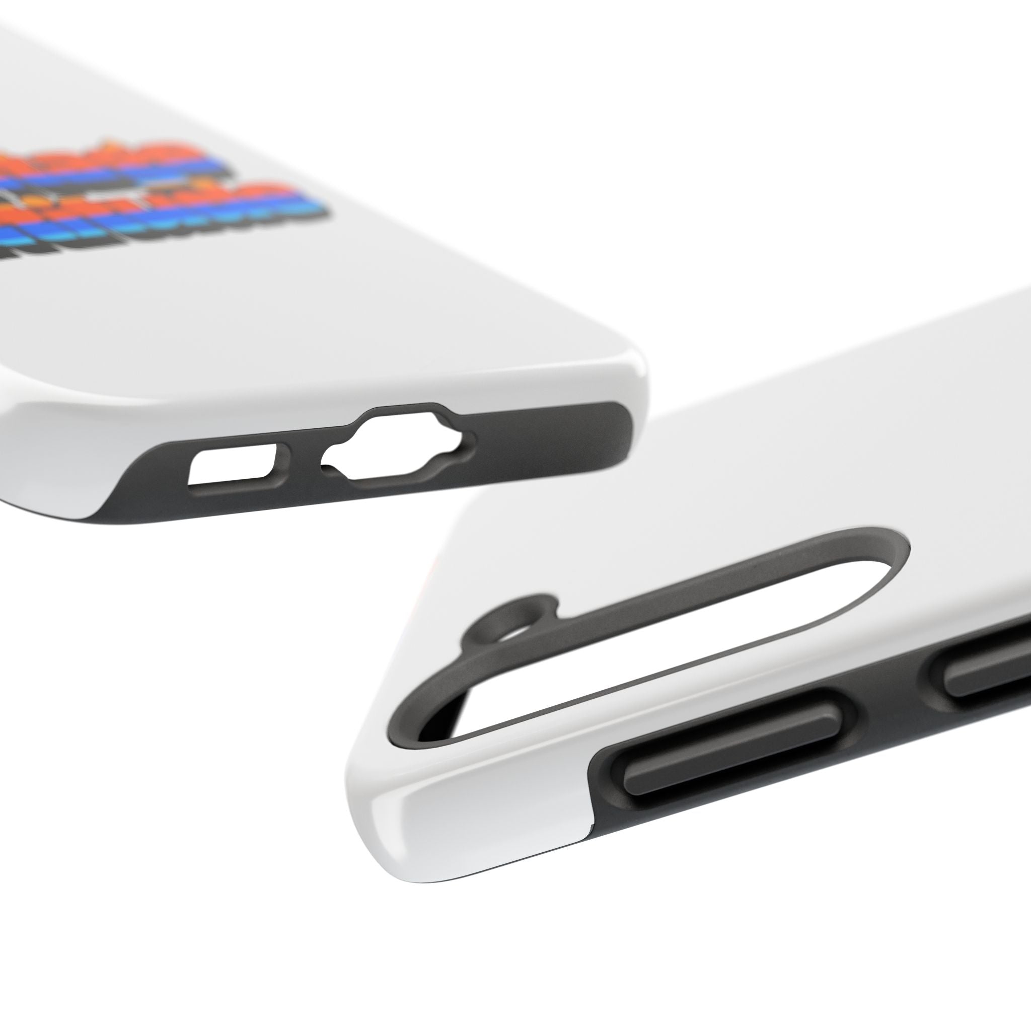 Phone Case — "Vintage Attitude" Retro 70s Striped Tough Protective Case