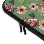 Laptop Sleeve — Green Garden & Squonk Pattern