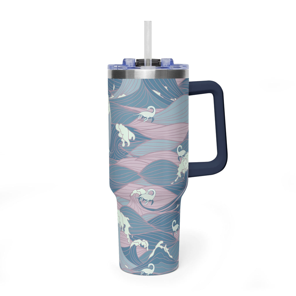 Nessie Waves 40oz Vacuum Tumbler — Insulated Travel Mug