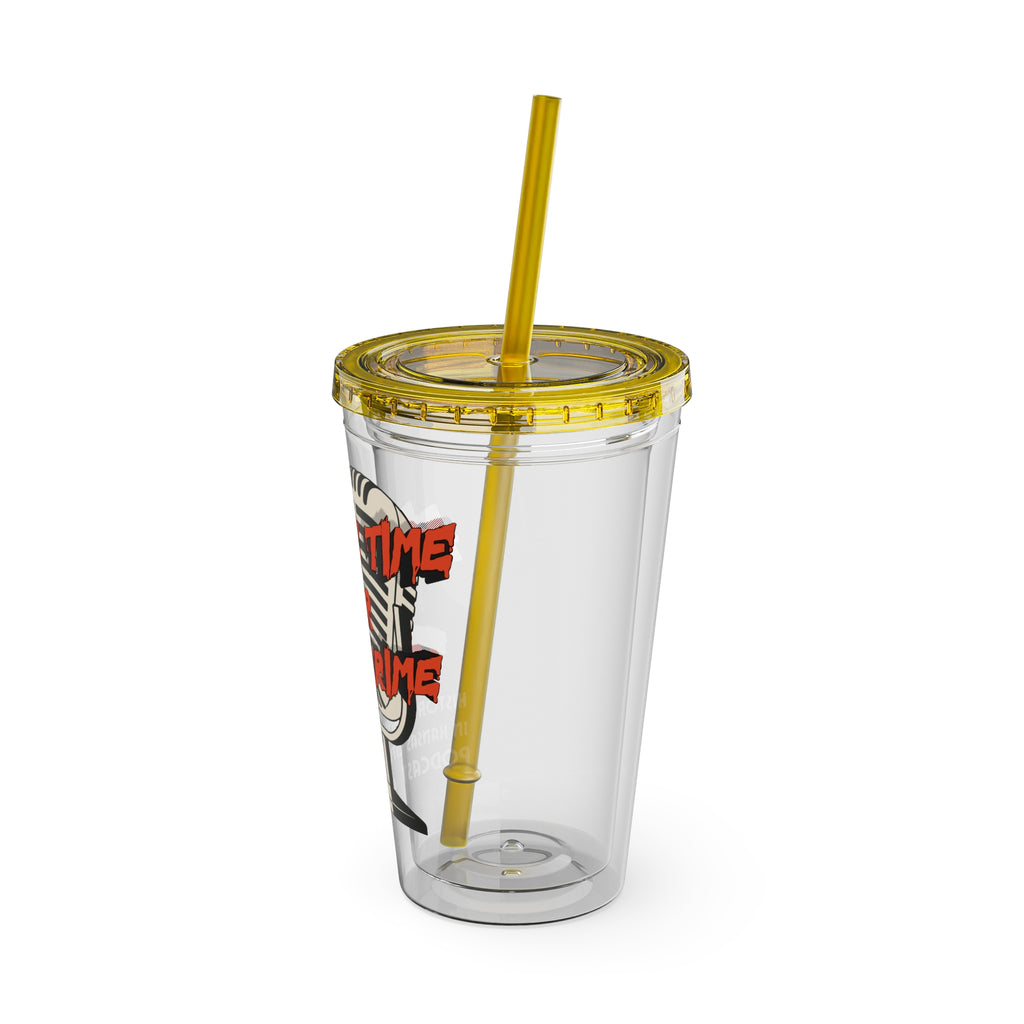 Always Time for True Crime Tumbler with Straw, 16oz