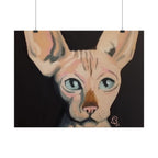 Sphynx Cat Art Poster — Rolled Fine Art Print