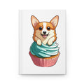 Corgi Cupcake Hardcover Journal — Cute Dog Notebook for Notes & Gifts