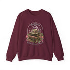 True Crime Book Club Sweatshirt — "True Crime & Tea" Vintage Stack Design