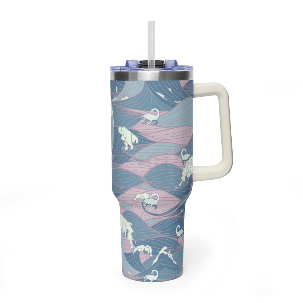 Nessie Waves 40oz Vacuum Tumbler — Insulated Travel Mug