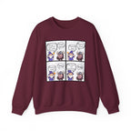 Comic D&D Sweatshirt — Cute Panel Cartoon Crewneck