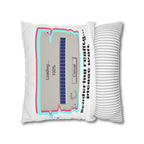Square Pillowcase — "Rendering Reality... Please Wait" Retro Loading Bar Decorative Pillowcase